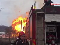 Autoritățile au deschis o anchetă, după explozia de la magistrala de gaz din Gorj