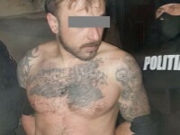 Arestat după ce a atacat poliţiştii cu un cuţit, apoi şi-a folosit familia drept scut uman