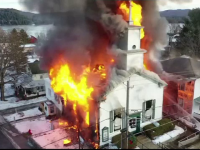 biserica, new york, incendiu,