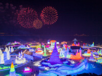 Imagini de basm la Festivalul de gheață Harbin, din China