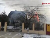 Incendiu uriaş într-o comună din Dâmboviţa. Două familii erau să ardă de vii
