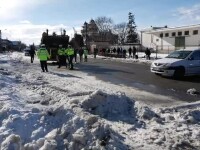 Femeie ucisă de un utilaj de deszăpezire, în Curtea de Argeș. Cum s-a produs tragedia