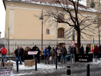Protest la Sibiu