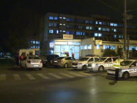 politie in fata spitalului Floreasca