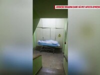 Amenzi după ce un pacient mort a fost lăsat pe targă, pe scara interioară a Spitalului Universitar