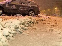 Trafic îngreunat în București din cauza ninsorii. Primăria pune la dispoziție 400 de utilaje de deszăpezire