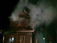 Incendiu violent la o biserică din Suceava. Lăcașul de cult a fost mistuit de flăcări
