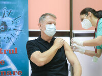 Președintele Iohannis s-a vaccinat împotriva COVID-19. „Este o procedură simplă, nu doare”