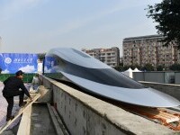 Prototip de tren care poate atinge viteza de 620 de km/h, lansat în China. Cum arată. GALERIE FOTO