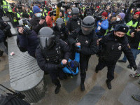 Proteste violente față de arestarea lui Navalnîi pe tot teritoriul Rusiei. Peste 2.500 de persoane au fost reținute