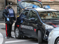 Român beat și desculț, arestat în Italia după ce a furat și abandonat o mașină. A spus că nu știa cum a ajuns acolo