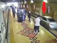 VIDEO. Cum a ajuns un șofer din Turcia cu mașina chiar pe linia de metrou