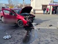 Accident în timpul examenului pentru permisul auto, în Brăila. Polițistul și o martoră au ajuns la spital