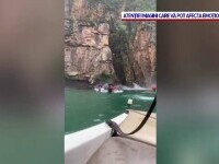 Mărturia unei femei care a supraviețuit după ce o stâncă uriașă s-a prăbușit peste o barcă plină cu turiști