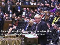 Ședință cu scântei în parlamentul britanic. Boris Johnson și-a cerut public scuze pentru petrecerea în plină carantină