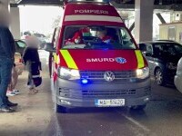 Un adolescent din Iași a fost lovit de o barieră de acces a unui mall care s-a desprins din cauza vântului puternic