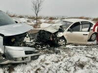 Patru oameni, printre care şi doi copii, au fost răniți într-un accident în județul Botoșani