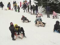 Concursuri pe pârtiile din Păltiniș. „Condițiile sunt foarte bune de schiat”