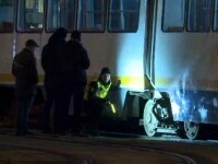 Un bărbat, găsit mort pe șinele de tramvai, în București. Cel mai probabil adormise acolo