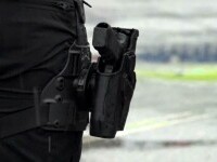 Un agent și-a pierdut pistolul cu centură cu tot, în Hunedoara. Suspectul a fost prins, dar arma e de negăsit