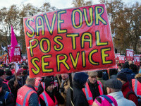 protest angajati posta marea britanie