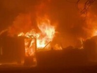 Incendiu la zece kilometri de Timișoara. Pompierii au reușit să evite o tragedie