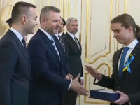 Un student premiant a refuzat să dea mâna cu președintele Slovaciei