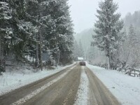 Zeci de mii de famili din județul Alba au rămas fără energie electrică din cauza viscolului. Turiști blocați pe drumuri