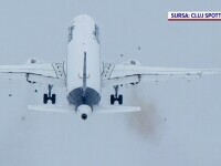 Incidente pe aeroportul din Cluj. Un avion s-a întors din cauza vremii, altul a lovit un stol de păsări