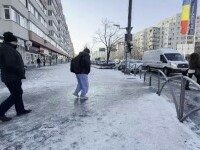 Zeci de oameni au ajuns la urgențe din cauza trotuarelor necurațate. Gheața face victime în Capitală