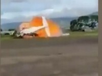 Un avion s-a prăbușit în Columbia. Toți oamenii aflați la bord au murit. Tragedia, surprinsă în imagini