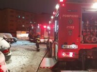 Explozie urmată de incendiu într-un bloc de locuinţe din Zalău. A fost activat Planul Roşu