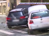 Bărbat lovit pe trecerea de pietoni, după un accident în lanț, în Sectorul 4. A fost transportat în stare gravă la spital