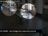 Momentul jafului de la Muzeul Luvru, surprins de camere. Imagini difuzate în exclusivitate de televiziunea franceză. VIDEO