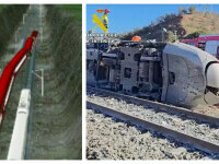 ANIMAȚIE cu tragedia feroviară din Spania. Cum s-au ciocnit cele două trenuri de mare viteză, cu sute de pasageri la bord