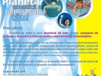 Ajuta copiii sinistrati din cauza inundatiilor! Doneaza haine si jucarii