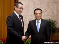 Victor Ponta si premierul Chinei, Li Keqiang