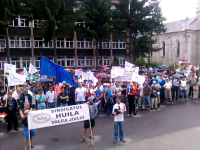 protest mineri Petrosani