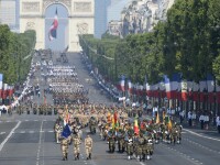 Ziua Nationala a Frantei. Parada militara impresionanta si focuri de artificii in centrul Parisului