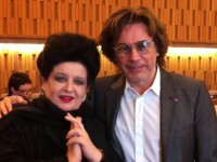 Mariana Nicolesco împreună cu Jean-Michel Jarre, Ambasadori Onorifici UNESCO, la Reuniunea de la Paris
