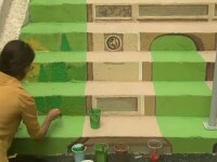 Strada Xenofon si ambitia unei pictorite de a transforma o scara pitoreasca intre case intr-o adevarata opera de arta