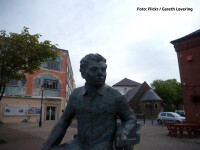 Dylan Thomas statuie