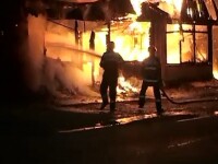 Un depozit de bauturi alcoolice a ars din temelii, in Iasi. Paguba se ridica la 100.000 de euro
