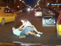 Bataie intre un tanar si un sofer de taxi, in Bucuresti