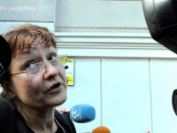 Laura Georgescu, presedintele Consiliului National al Audiovizualului (CNA), la iesirea din sediul DNA. FOTO AGERPRES