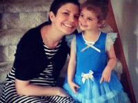 Gestul emotionant pe care l-a facut o mama bolnava de cancer, in faza terminala, pentru fiica ei de 4 ani