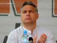 Premierul Ungariei, Viktor Orban, participa la dezbaterea cu tema 'Din povestiri, istorie', din ultima zi a Universitatii de vara de la Baile Tusnad.