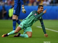 PORTUGALIA - FRANTA 1-0. Eder a inscris unicul gol al meciului. Ronaldo s-a accidentat in minutul 8. VIDEO