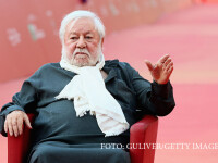 Paolo Villaggio attends a red carpet for 'Fantozzi' during the 10th Rome Film Fest on October 23, 2015