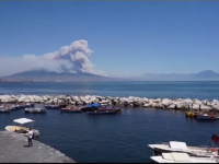 Un incendiu de vegetatie face ravagii pe versantii vulcanului Vezuviu, langa Napoli. Atentionarea primita de turisti